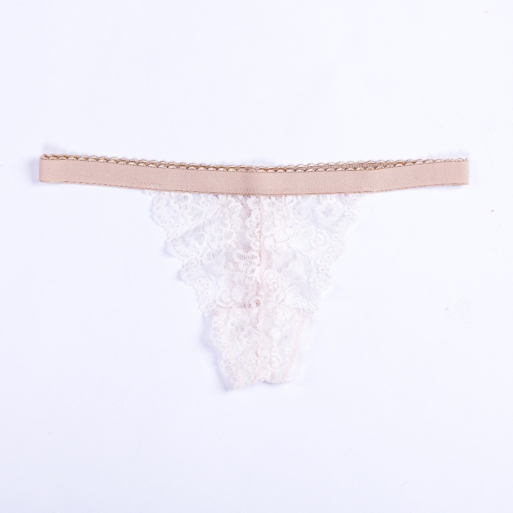 Lucille: White Lace Panty/Thong